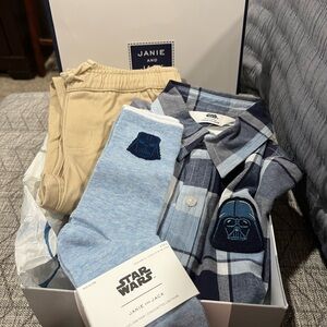 Janie and Jack Star Wars set 3T boys NWT